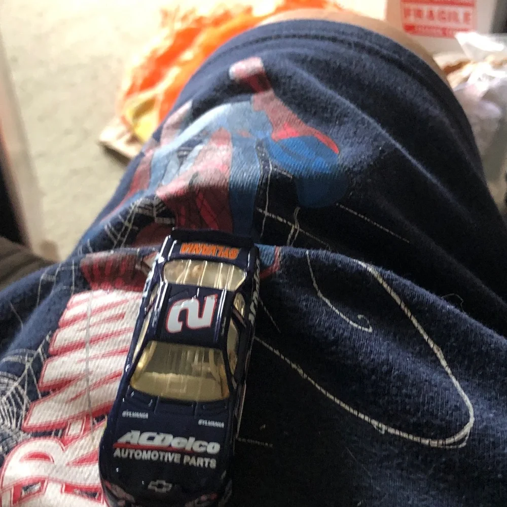 Navy Blue Die-Cast Toy Race Car - Number 2
